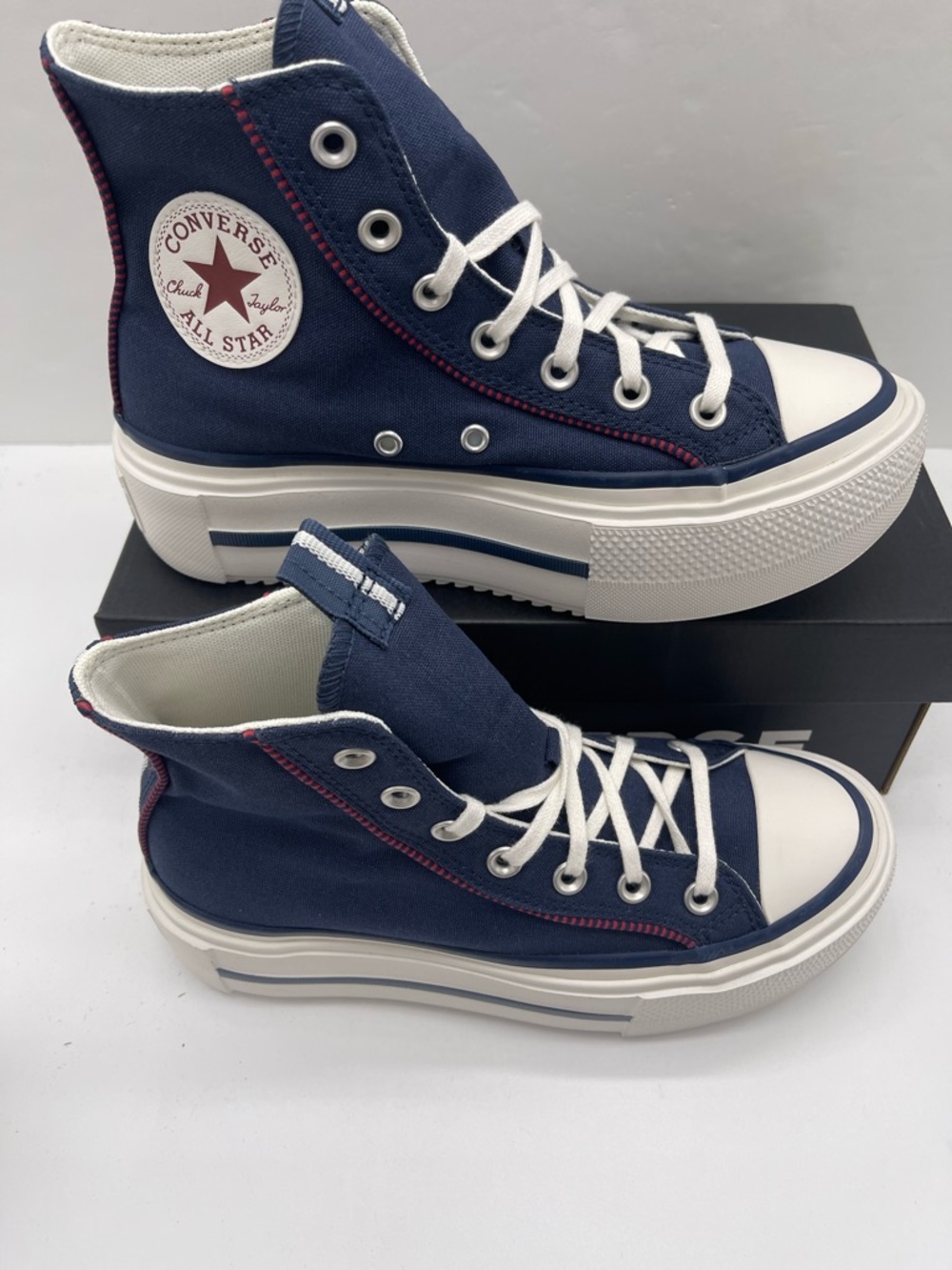 Converse WMNS Chuck Taylor All Star High Top Platform Sneakers Size 7 419252C - Picture 2 of 16